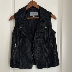 Cupcakes & Cashmere Faux Leather Moto Vest